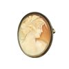 Image 1 : Victorian Carved Shell Cameo Pin Pendant