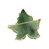Image 2 : 14k Gold Aventurine Gem Set Fly Pin & Earrings Set