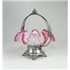 Image 1 : BRIDES BASKET IN SILVER FRAME.