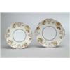 Image 1 : TWO HANDLED OLD IVORY CAKE PLATES.