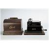 Image 1 : EDISON GEM CYLINDER PHONOGRAPH IN OAK CASE.