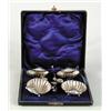 Image 1 : CASED ENGLISH STERLING SALT SET.