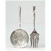 Image 1 : TWO FANCY SILVER SERVING PIECES.
