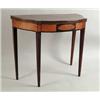 Image 1 : INLAID FED. CARD TABLE SIGNED I+S (JACOB SANDERSON, SALEM, MASS.).