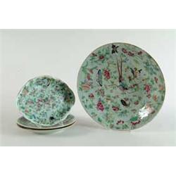 CELADON SHAPED SERVING PLATTER.