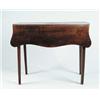 Image 1 : ONE DRAWER SHAPED TOP PEMBROKE TABLE.