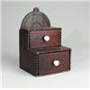 Image 1 : TWO DRAWER STEPPED WALL BOX.