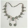 Image 1 : TURQUOISE SQUASH BLOSSOM NECKLACE.