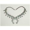 Image 1 : TURQUOISE SQUASH BLOSSOM NECKLACE.