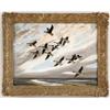 Image 1 : HUGH C. MONAHAN (Canadian, 1914-1970) GEESE IN FLIGHT.