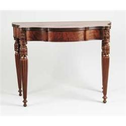 MAHOGANY CARD TABLE.