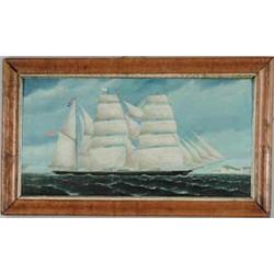 C.J. GUISE (American/British 19th/20th Century) SHIP PORTRAIT OF "THE BEREAN".