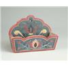 Image 1 : PAINT DECORATED TULIP WALL BOX.