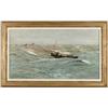 Image 1 : WILLIAM LIONEL WYLLIE (British, 1851-1931) SEASCAPE.. BRINGING IN THE CATCH.