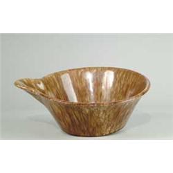 BENNINGTON BOWL WITH POURING SPOUT.