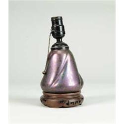 WELLER SICARD TYPE VASE LAMP.