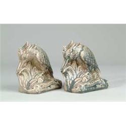 PAIR BOOKENDS BY ROOKWOOD POTTERY CO.