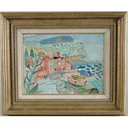 CHARLES COBELLE (French, 1902-1998) "HARBOR".