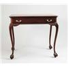 Image 1 : MAHOGANY ONE DRAWER TABLE.