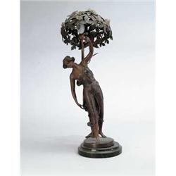 FIGURAL ART NOUVEAU TABLE LAMP.