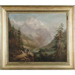 UNSIGNED (American/European, 19th Century) MOUNTAIN VISTA.
