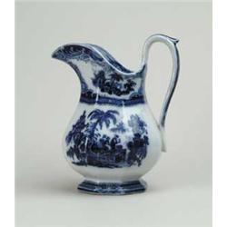 FLOW BLUE: "KYBER" PITCHER.