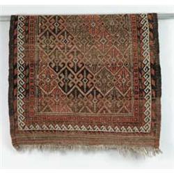SMALL ANTIQUE HAMADAN MAT.