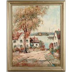F. H. MCKAY (American, 20th Century) "COASTAL COTTAGES".