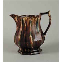 FLINT ENAMEL BENNINGTON PITCHER.