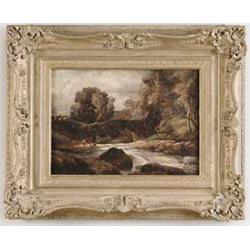 DAVID COX (British, 19th Century) ENGLISH LANDSCAPE.