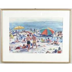 AGNES ANNE ABBOTT (American, 1897-1992) OGUNQUIT BEACH.