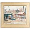 Image 1 : CHARLES MOVALLI (American, 1945-) THE BOATYARD.
