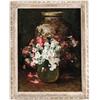 Image 1 : JONAS JOSEPH LAVALLEY (American, 1858-1930) STILL LIFE WITH FLOWERS AND VASE.