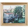 Image 1 : R.H. WOOLFOLK (20th Century) "CATHEDRAL AND RIVER CHARANTE, COGNAC, FRANCE".  