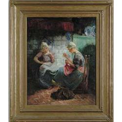 CARL DUXA (Austrian, 1871-1937) DUTCH WOMEN.