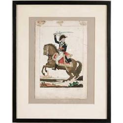 COLORED ENGRAVING "TOUSSAINT LOUVERTURE".