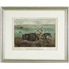 Image 1 : CURRIER & IVES (Publisher, 19th Century) "HUNTING ON THE PLAINS".
