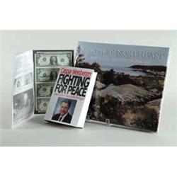 LOT OF THREE AUTOGRAPH PIECES AND FIRST DAY COVER.