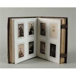 VICTORIAN PHOTO ALBUM WITH PHOTOS.