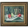 Image 1 : S. CRONK (American, 20th Century) STILL LIFE WITH APPLES AND PEAR.