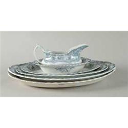 77-PIECE DINNER SERVICE BY W.H. GRINDLEY & CO. IN "MADRID" PATTERN.