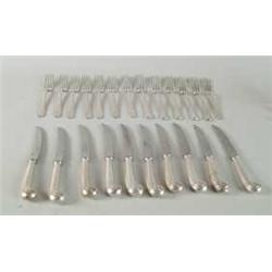 22-PIECE LOT OF STERLING FLATWARE.