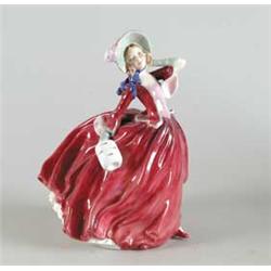 ROYAL DOULTON LADY FIGURINE "AUTUMN BREEZES".