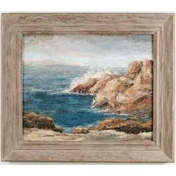 BREWSTER (American, 20th Century) COASTAL SEASCAPE.