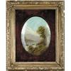 Image 1 : AMERICAN SCHOOL (19th Century) LANDSCAPE WITH LAKE.