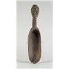 Image 1 : AFRICAN WOOD CARVED FIGURAL SCOOP.