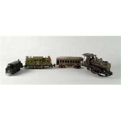 LOT OF FOUR RAILROAD TRAINS.