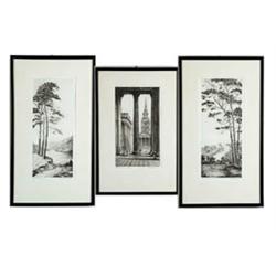 HAROLD THORTON (British, 20th Century) THREE ENGRAVINGS.