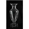 Image 1 : CLEAR GLASS VASE POSSIBLY STEUBEN.