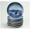 Image 1 : TEN ROYAL COPENHAGEN CHRISTMAS PLATES.